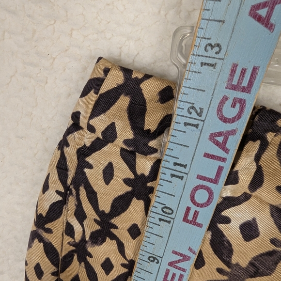 J. Crew Black and Tan High Waist Geometric Shorts SZ 6 silk linen - Picture 7 of 11